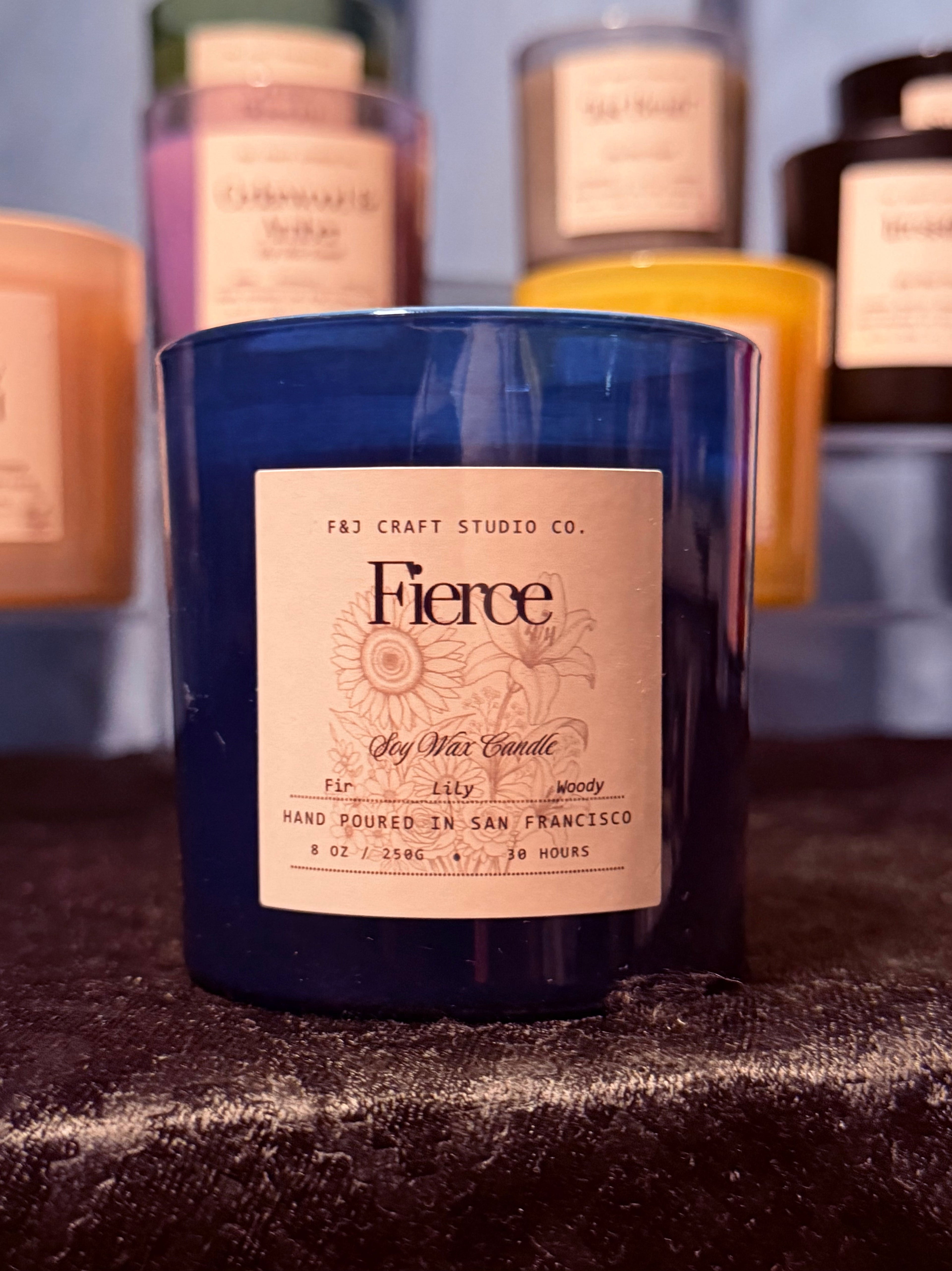 F&J Craft Studio Co. Soy Wax Jar Candle - 8 oz