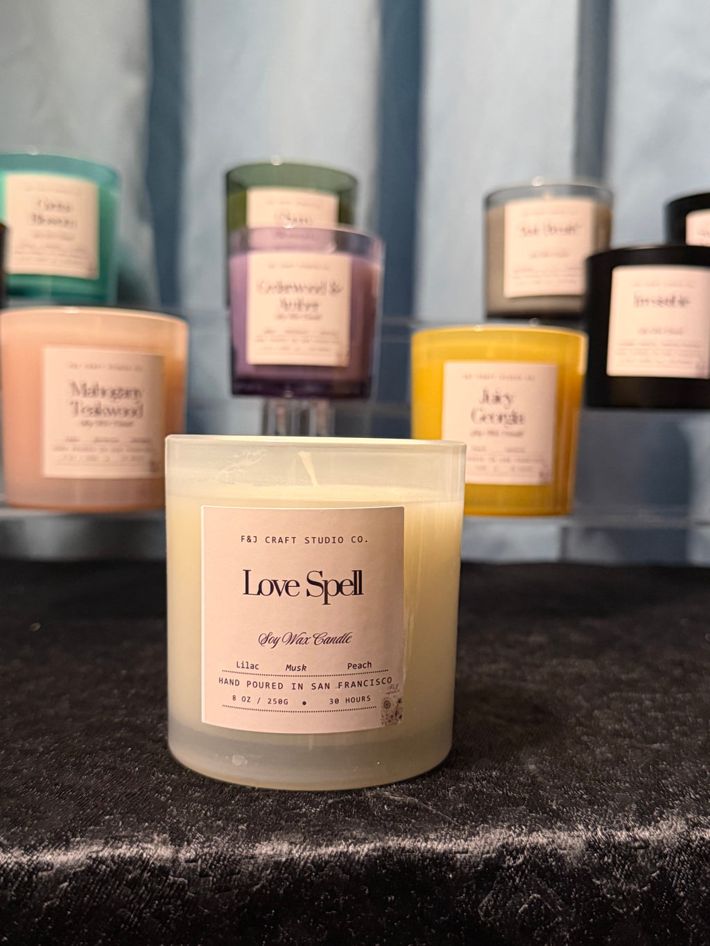 F&J Craft Studio Co. Soy Wax Jar Candle - 8 oz