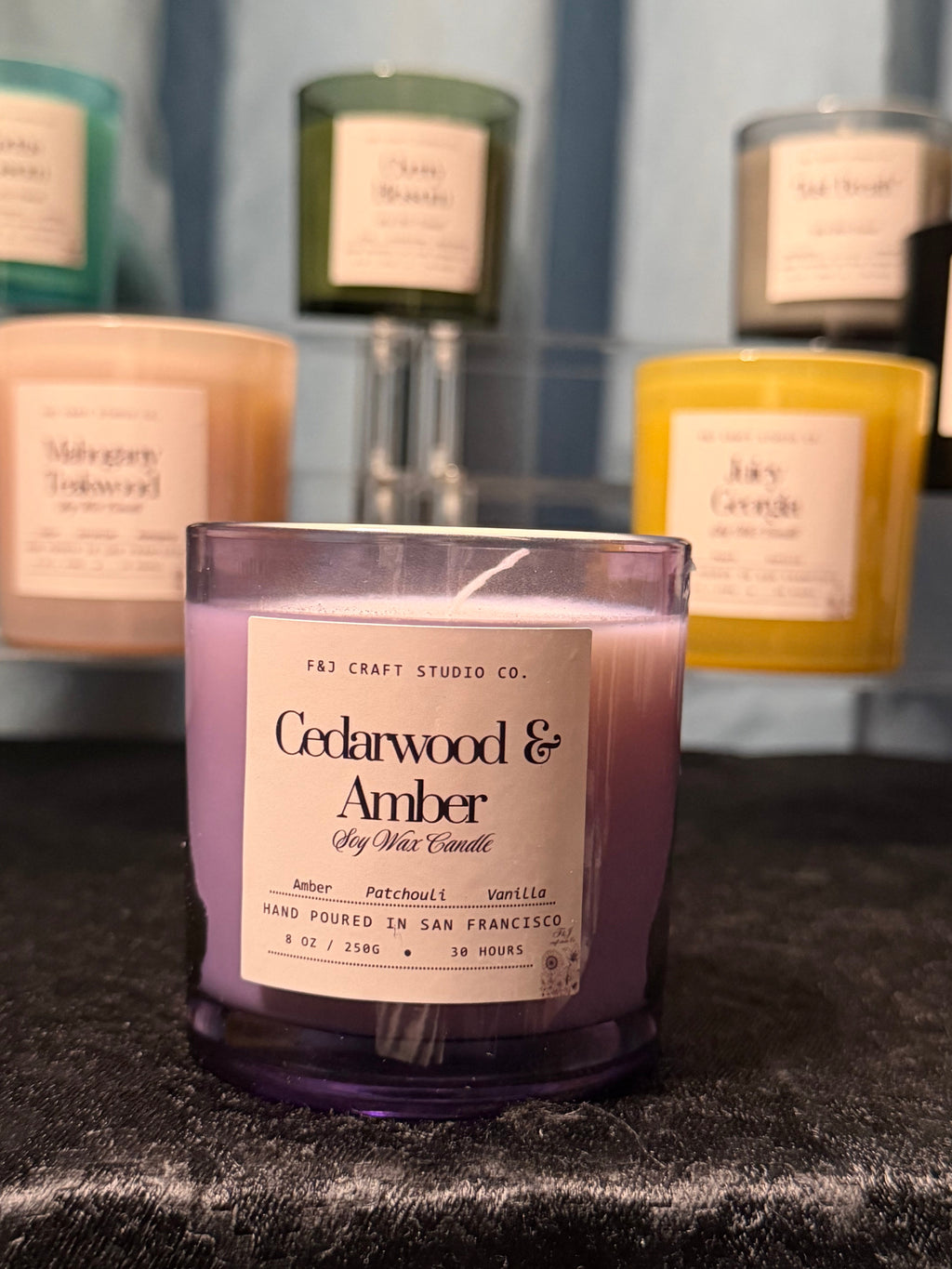F&J Craft Studio Co. Soy Wax Jar Candles Collection - 8 oz