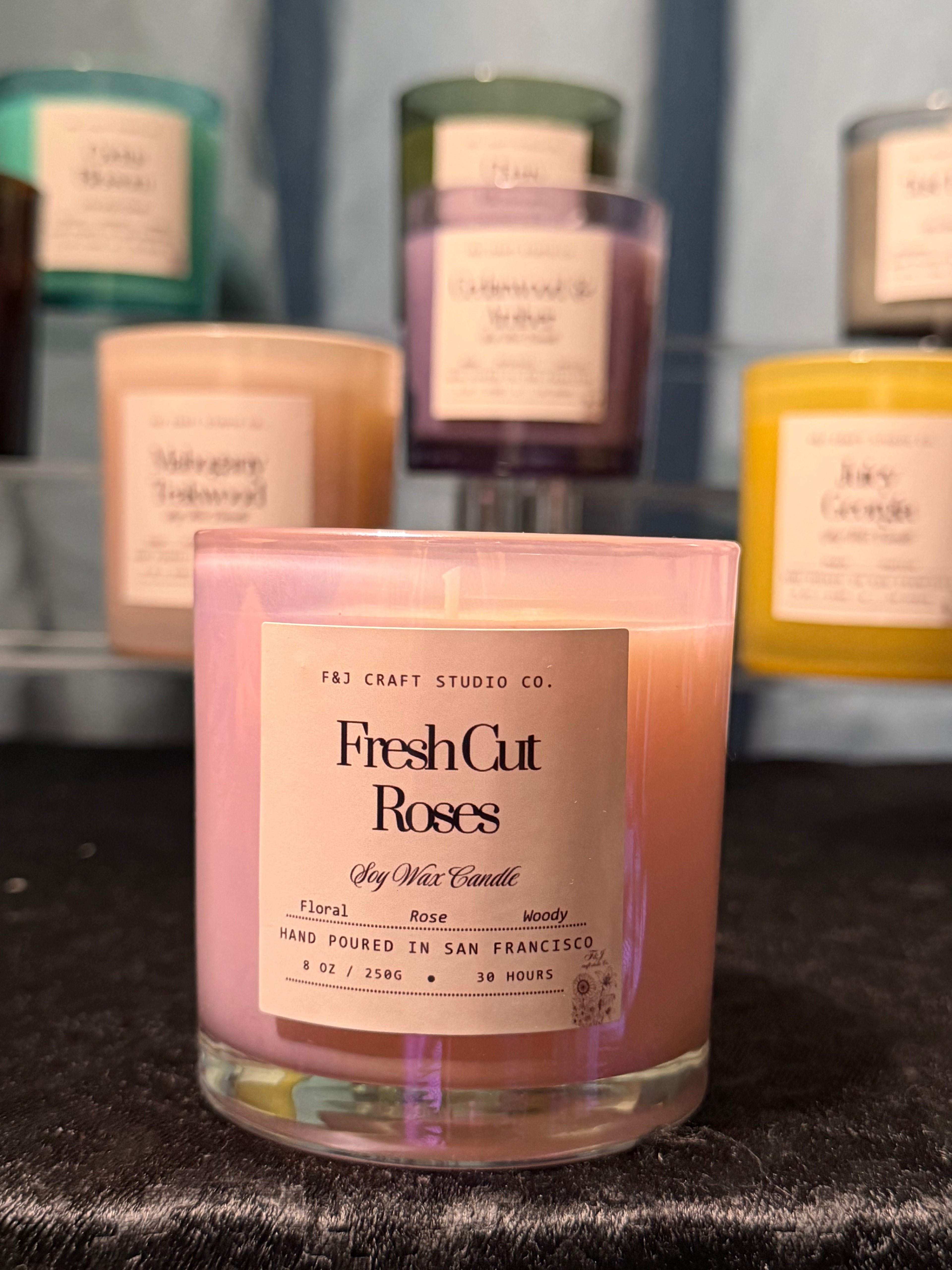 F&J Craft Studio Co. Soy Wax Jar Candles Full Collection - 8 oz