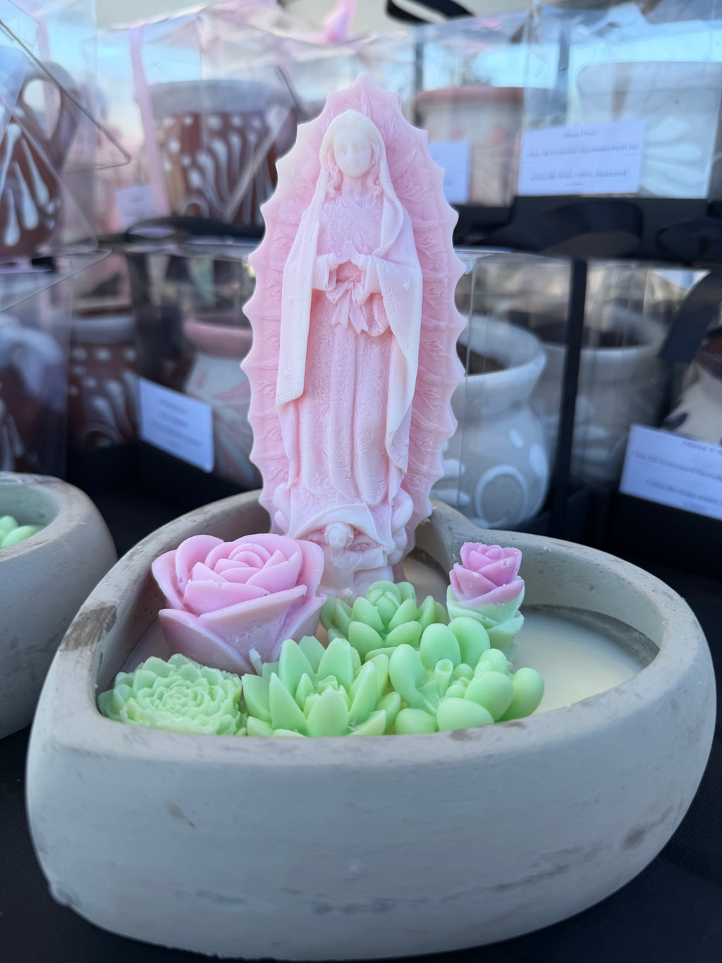 Heart Ceramic Pot Candle