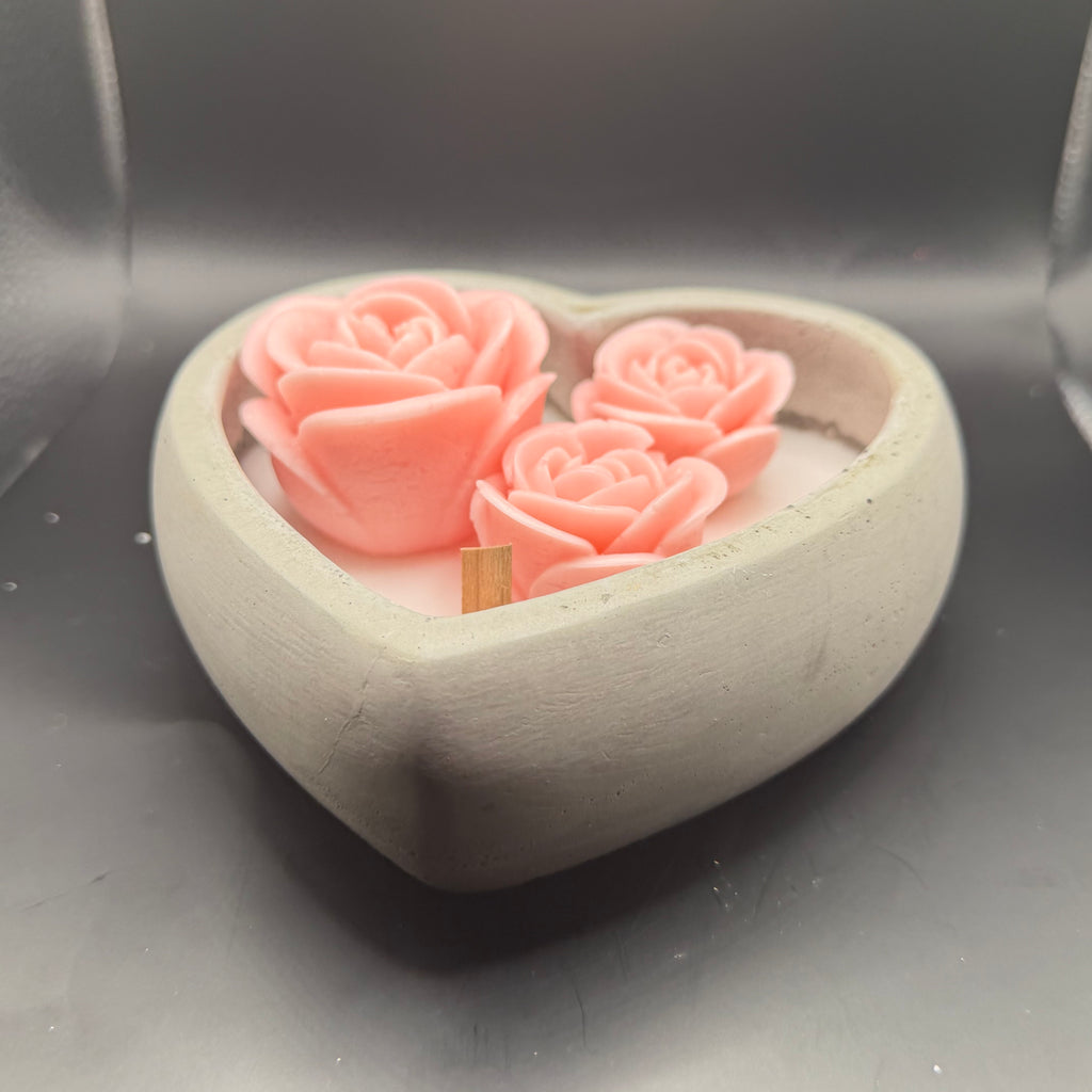 Heart Ceramic Pot Candle