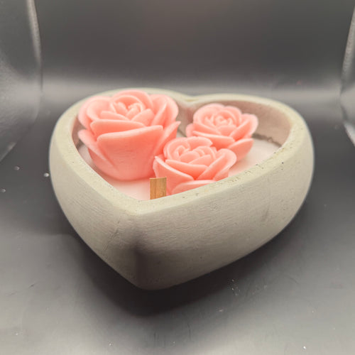 Heart Ceramic Pot Candle