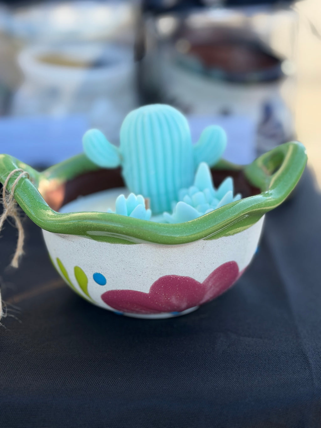 Talavera Pot Garden Candle